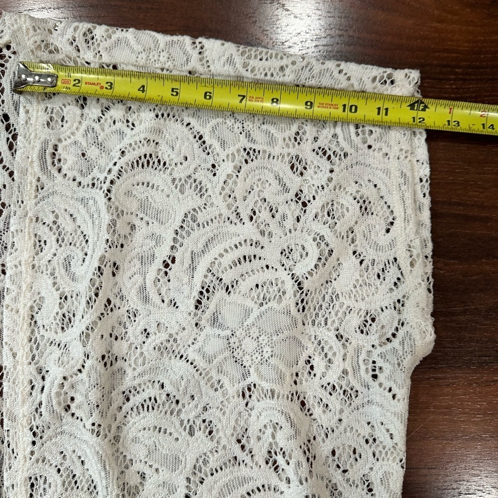 Abercrombie & Fitch Lace and Fringe Kimono Cream color One size - Picture 7 of 7